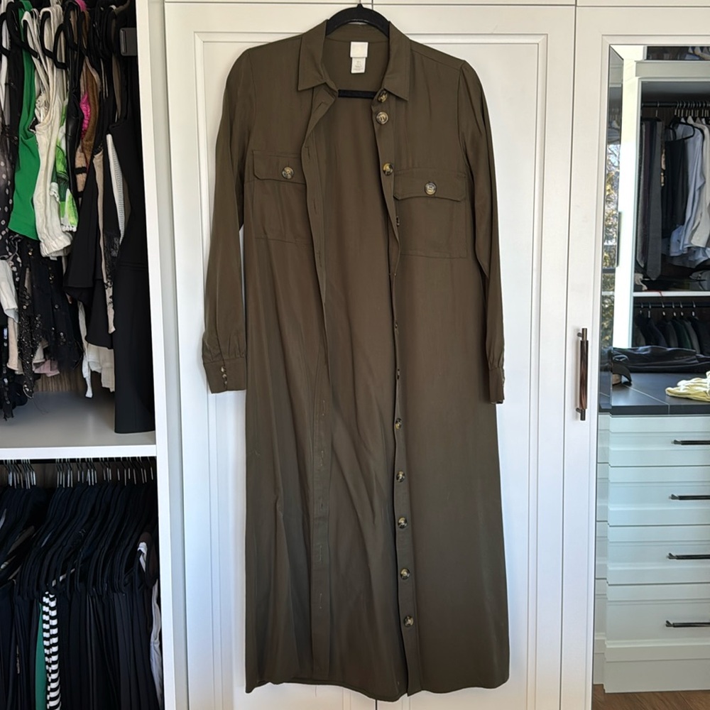 H&M FULL LENGTH DUSTER SIZE 4 - Picture 2 of 4